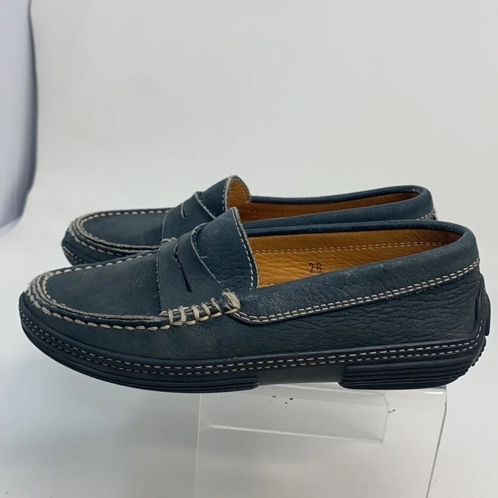 Tod’s Sz 28 Kids Suede Slip On Moccasins Loafers